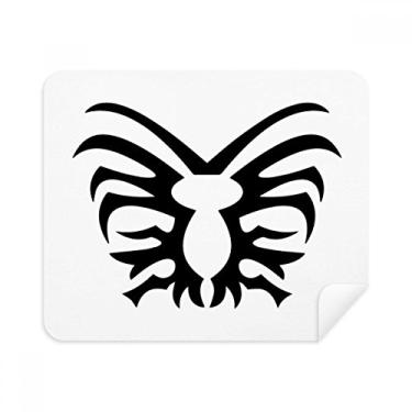 Imagem de Pano de limpeza de tela com estampa de aranha, ilustração preta, 2 peças, tecido de camurça