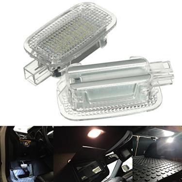Imagem de Polarlander 2 peças de LED de cortesia para porta de pé bagageira espelho porta-malas luz para Benz W204 W216 W212 C207 X204 GLK W221 R230