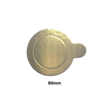Imagem de Base Redonda Laminada para Doces 80mm Dourado c/ 20un