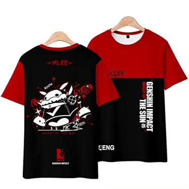 Imagem de Klee Shirt Cosplay Cute Funny T-Shirt with Short Sleeve Genshin Impact Tops
