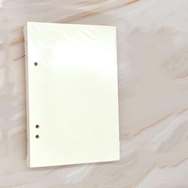 Imagem de Caderno de rascunho retrô espiral de linho de linho capa dura 120 páginas 160 gsm recarregável para arte desenho papelaria material escolar, refil médio (32 k)