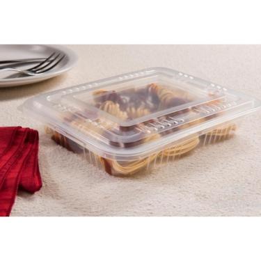 Imagem de Bandeja Freezer Micro-ondas 1.600ml G300 c/ 100un Galvanotek