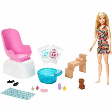 Brinquedo Boneca Barbie Salão De Beleza Com Kit Maquiagem em Promoção na  Americanas