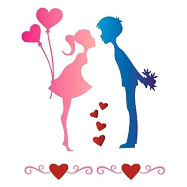 Imagem de Stencil de Acetato para Pintura OPA 20 x 25 cm - 1449 Namorados