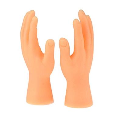 Imagem de Tingpai Minúsculas mãos esque a e direita Soft Touch PVC mãos de fantoches de dedo modelo de pequenas mãos brinquedos pa festas festivais de música bar noites