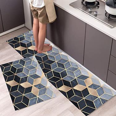 Imagem de SHENGANG Tapete de cozinha à prova de óleo à prova d'água tapete de banho antiderrapante macio para quarto tapete para sala de estar tapete de porta tapete de cozinha, 2,40x60/120 cm