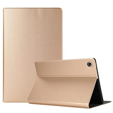 Imagem de Capa ultrafina para Lenovo Tab M10 Plus Capa para tablet de 10,6 polegadas (3ª geração), capa traseira de TPU multi macio hibernar/despertar, capa protetora fina à prova de choque para tablet capa traseira (cor: dourado)