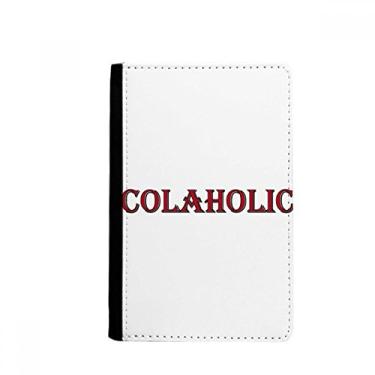 Imagem de Porta-passaporte elegante Word Colaholic Notecase Burse carteira capa porta-cartão, Multicolor