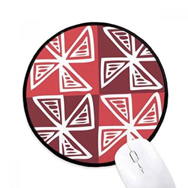 Imagem de Red Windmill Totems México Civilização Antiga Mouse Pad Desktop Office Tapete Redondo para Computador