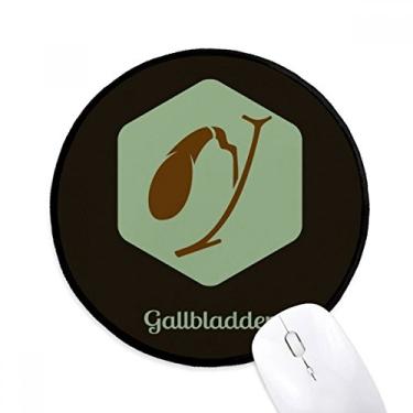 Imagem de Body Organs Bexiga Gallbladder Mouse Pad Desktop Office Tapete Redondo para Computador