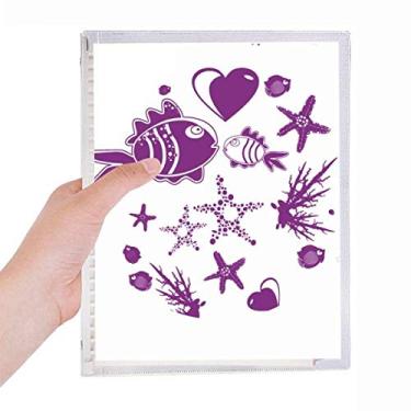 Imagem de The Seabed World Caderno de folhas soltas recarregável, diário de papelaria