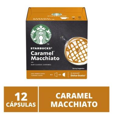 Imagem de 12 Cápsulas Dolce Gusto Starbucks  Café Caramel Macchiato