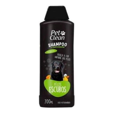 Imagem de Shampoo E Condicionador Pet Clean 2 Em 1 Pelos Escuros 700M