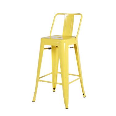 Imagem de Banqueta Iron Encosto Baixo Amarelo 90 cm (alt) - 55505