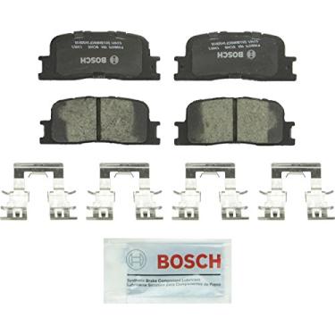 Imagem de BOSCH BC885 QuietCast Conjunto de pastilhas de freio a disco de cerâmica premium - compatível com Lexus ES300, ES330; Toyota Camry, Highlander; TRASEIRA