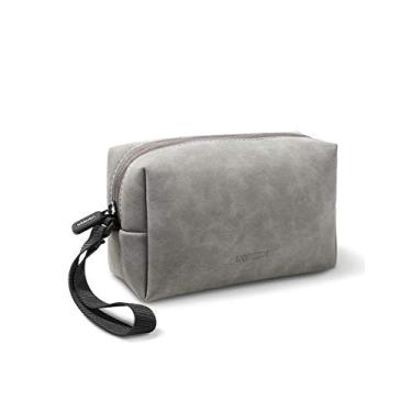 Imagem de Bolsa organizadora de acessórios eletrônicos UGREEN, estojo de armazenamento de couro para fones de ouvido com fio, fone de ouvido, cabo USB, celulares, carregador, acessórios digitais de PC