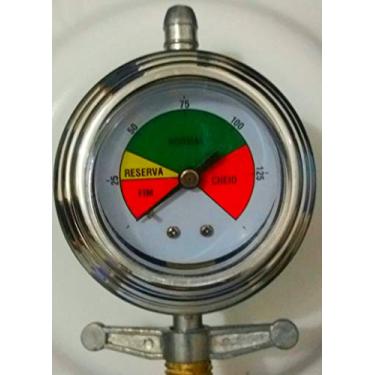 Imagem de Regulador de gas vinvigas MAX RB1 com manometro (prata)