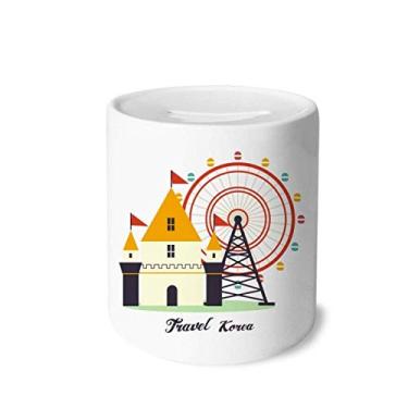 Imagem de DIYthinker Visiting Theme Park na Coreia do Sul Caixa de Dinheiro Cerâmica Porta-Moedas Presente