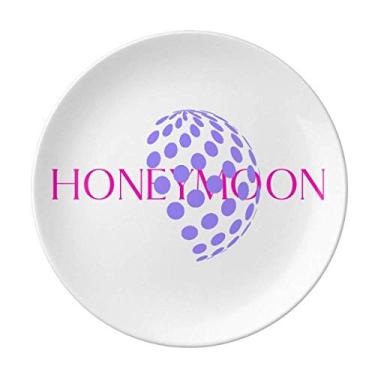 Imagem de Sweetness Surrounds Richness Prato decorativo de porcelana Salver talheres, Prato de jantar