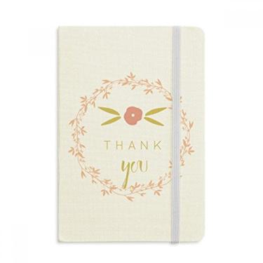 Imagem de Caderno com estampa de arte abstrata de agradecimento, capa dura em tecido, diário clássico