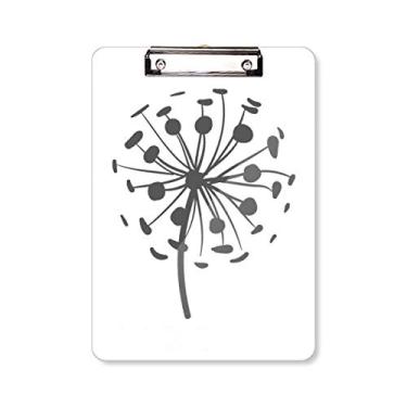 Imagem de Flores, silhueta de dente-de-leão, plantas, prancheta, pasta, bloco de notas A4