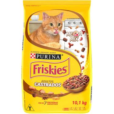 Imagem de Ração Seca Nestlé Purina Friskies Megamix para Gatos Castrados - 10,1 Kg
