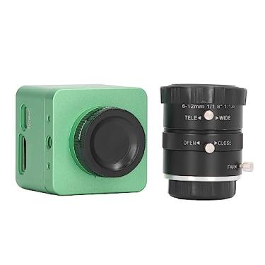 Imagem de Câmera Industrial USB, Câmera de Segurança Digital, Câmera de Montagem C Com Lente de Zoom Manual de 6-12 Mm para Aprendizado de Rede, Vídeo 4K 30fps, Orifício Rosqueado de 1/4 (plugue da ue)