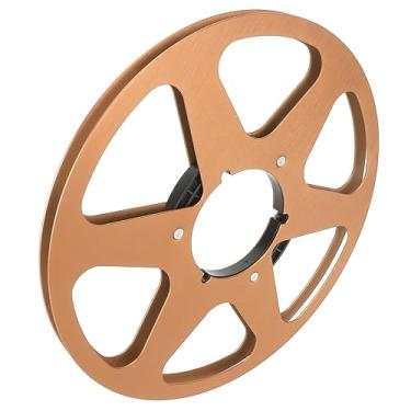 Imagem de Carretel de Captação de Fita de Som, Parafusos Universais, Aço Inoxidável, Liga de Alumínio, 6 Furos, Carretel Vazio de 1/4, 10,5 Polegadas para Toca-fitas Bobina a Bobina (Ouro)