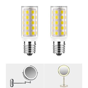 Imagem de Yucclim Lâmpadas incandescentes de substituição para espelhos de maquiagem iluminados 20W para iluminações Conair Espelho de maquiagem 7X Espelho de dupla face Lâmpadas LED para espelho de maquiagem Jerdon Substitui, branco natural, 2 peças