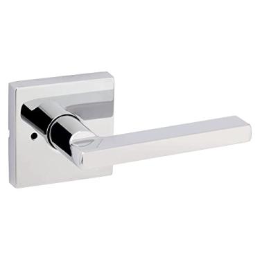 Imagem de Kwikset Halifax, maçaneta de porta para privacidade para quarto e banheiro, rosa quadra...