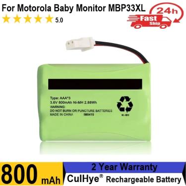 Imagem de Bateria 3.6v ni-mh para motorola monitor do bebê mbp33xl (só se encaixa mbp33s mbp36 mbp36s versão
