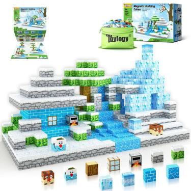 Imagem de Blocos magnéticos Toylogy Build Mine Magnet World Frozen Castl