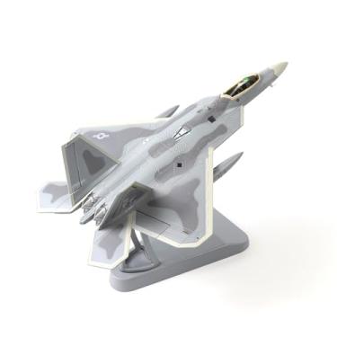 Imagem de NUOTIE Modelo clássico EUA F22 Raptor Fighter Attack Pre-Build 1:72 Aeronave Diecast Avião fundido Modelo de exibição militar aeronave para coleção ou presente (FF 27th FS)