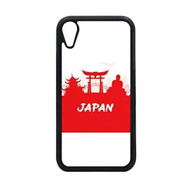 Imagem de Capa para iPhone XR Red Outline Landmark para proteção de telefone Apple