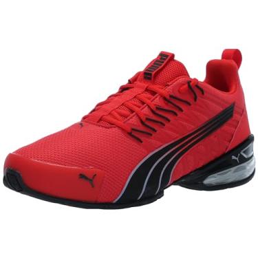 Imagem de PUMA Tênis de corrida masculino Voltaic Evo, Para todos os tempos, vermelho-puma preto e cinza neblina, 40
