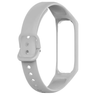 Imagem de Pulseira Silicone Borracha Para Galaxy Fit 2 Fit2 Sm-r220 DM ACESSÓRIOS (CINZA)