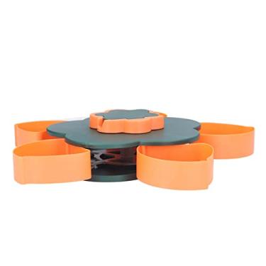 Imagem de Bandeja Multifuncional para Servir Lanche, Recipiente de Doces Em Formato de Flor, Prato de Servir Dividido para Festas, Material Plástico Seguro (Camada única)