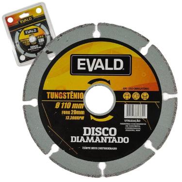 Imagem de Disco de Corte Diamantado Tungstênio 4 POL 10009 EVALD