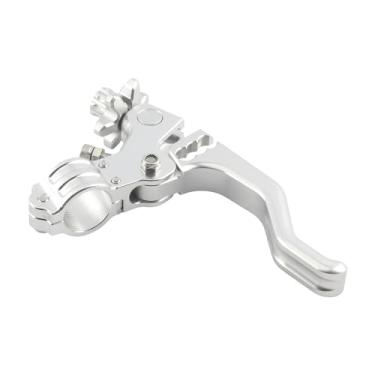 Imagem de PowerMotor Alavanca de embreagem de acrobacias curtas CNC universal para motocicletas, 22 mm, guidão de 22 mm, alavanca de embreagem para esportes de rua, motocicleta, miniciclote, scooter,