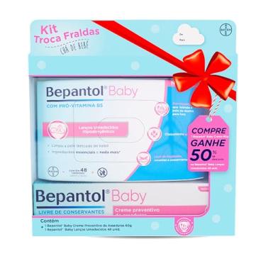 Imagem de Bepantol Baby Kit, Lenço Umedecido 48 Unidades e Pomada Assadura Bebe 60g, Limpeza e Hidratação para a Pele do Bebê