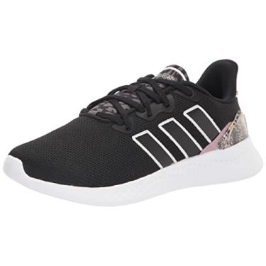Imagem de adidas Tênis de corrida feminino Puremotion, Núcleo preto/branco/malva mágica, 7