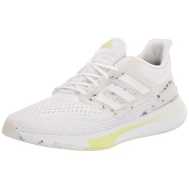 Imagem de adidas Tênis de corrida feminino Eq21 Run, Branco/Branco/Quase Limão, 40