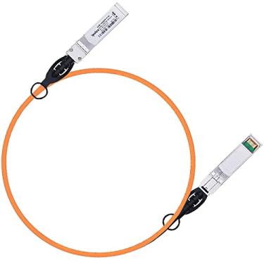 Imagem de ipolex Cabo colorido SFP+ Twinax de 10 G, cabo passivo de cobre (DAC), 1 m (3,28 pés) em laranja, para Cisco SFP-H10GB-CU1M, Meraki, Ubiquit, Mikrotik, Intel, Fortinet, Netgear e mais