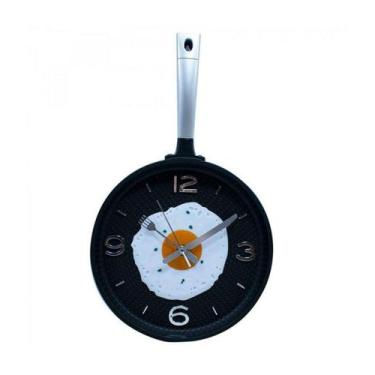 Imagem de Relógio Parede Panela Fritando Ovo 25x43cm - Produtos infinity present