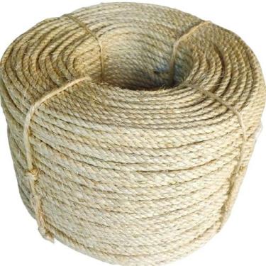 Imagem de Corda de Sisal 5mm com 100 Metros Cor Natural para Artesanato e Decora