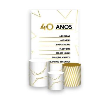 Imagem de Painel De Festa Vertical 1,50 x 2,20 + Trio De Capas Cilindro - Efeito
