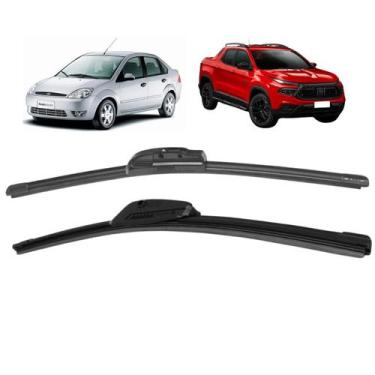 Imagem de Palheta Bosch Aerofit Esquerda + Direita Santa Fe 2006 A 2012, DIANTEI