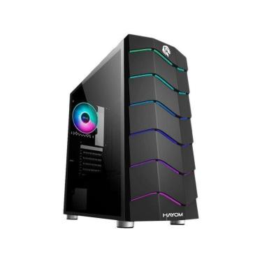 Imagem de Gabinete Gamer Hayom GB1711 RGB ATX Preto-Unissex