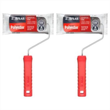 Imagem de Rolo 9cm Para Pintura Esmalte Verniz Acrílica Pva - 2 Und - Atlas