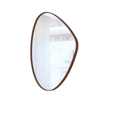 Imagem de Espelho Orgânico Alamanda Decorativo Tendência Sem Forma G - JM3 Móvei